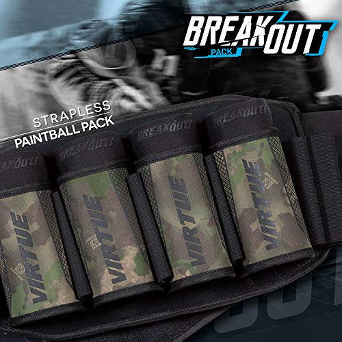 Virtue Breakout Strapless Paintball Harness Pod Pack - 4+7 Highlander Camo