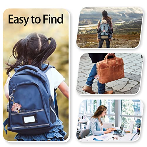 Image of Leather Keychain Case Holder Compatible with Apple AirTag, GPS Airtag Keychain Finder Tracker with Key Ring, Anti-Scratch Protective Air Tag Cover | Leather