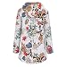 Abrigos para Mujer Invierno Chaqueta Suéter Floral Bolsillos con Capucha Jersey Tallas...