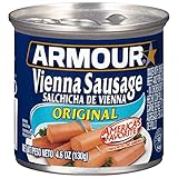 Armour Star Vienna Sausage, Original Flavor, Canned Sausage, 4.6 OZ (Pack of 48)