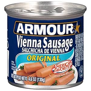 Armour Star Vienna Sausage, Original Flavor, 4.6 oz Cans (Pack of 48)