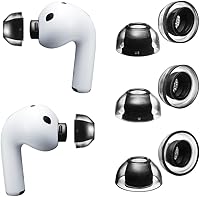 Vista 13 de XELASTEC - Reemplazo de 2 AirPods Pro 3 - Material adaptable al calor corporal, sello sin costuras, micro filtro de 12 agujeros, puntas