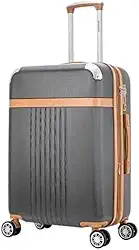 Mala De Viagem Grande com Expansor Rígida Para 32 kg Com Rodas Duplas 360º E Cadeado Tsa - Athena - Santino