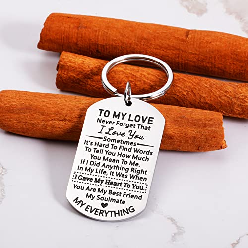 Valentines Day Gifts For Husband Boyfriend From Wife Girlfriend Birthday Wedding Anniversary Engagement Gift For Hubby From Wifey I Love You Keychain Stocking Stuffers For Men Couple Gifts For Him #TOP5