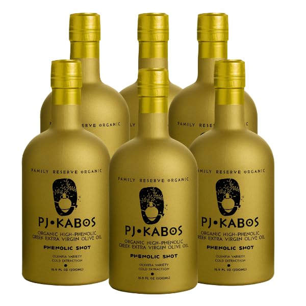 Aceite de oliva extra virgen orgánico P.J. KABOS 500 ml pack 6 botellas