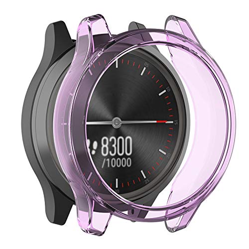 2個 GARMIN用 vivomove 3用 ケース ガーミン用 vivomove3用 保護ケース カバー Sooyeeh ソフトTPU製 半透明 プロテクターカバー 耐衝撃 薄型 軽量 指紋防止 黄変防止