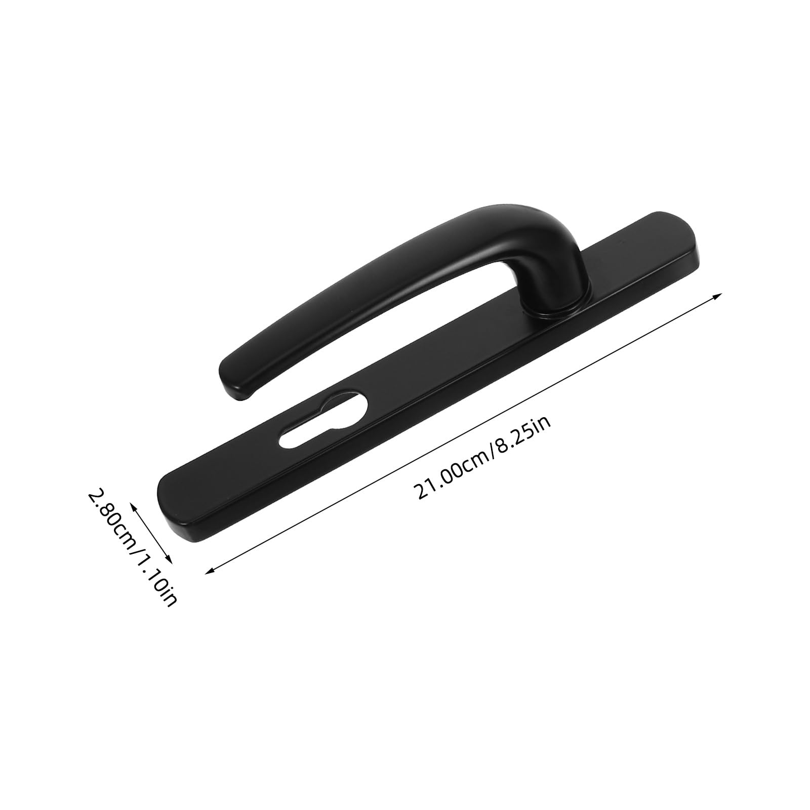 Ideal Security VP Pull Handle With Locking Latch, Storm Door Replacement Handle, Matte Black - View #2