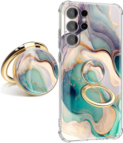 Coque Samsung S26 Ultra marbre fin et protection anti-chute raffinée avec support béquille