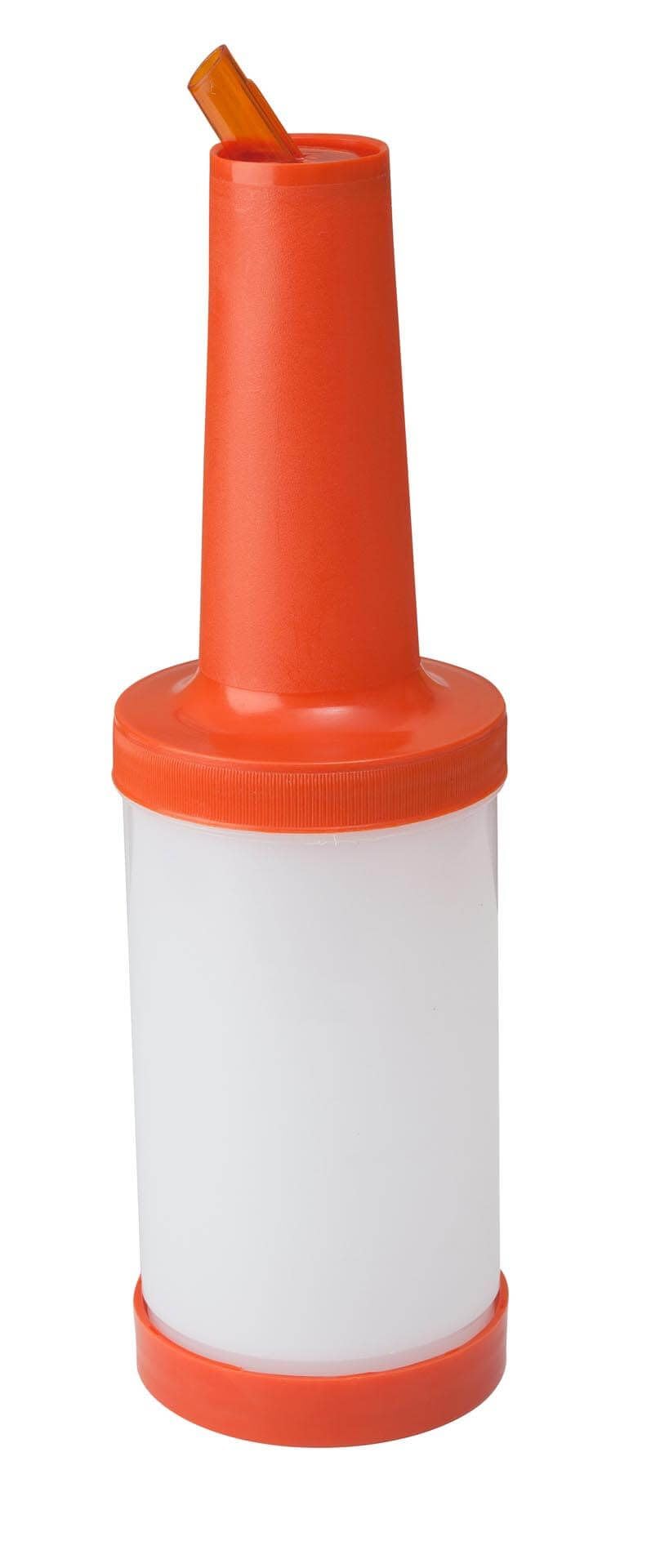 Chabrias Ltd Store & Pour - Ultimate Save and Serve Flair Bottle Pourer - Ideal Cocktail Pourer and Drinks Storage Solution (Orange, 1 Litre)