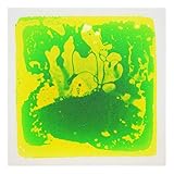 LONGKING Dekorative Fliesen mit Flüssigkeitsummantelung, 30 x 30 cm, Grün-Gelb