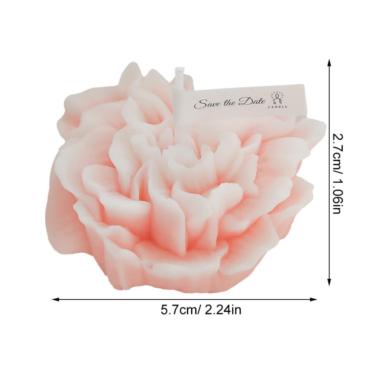 VINTORKY Floral Decor Realistic Floral Candles Fake Scented Candles Set for Home Dec