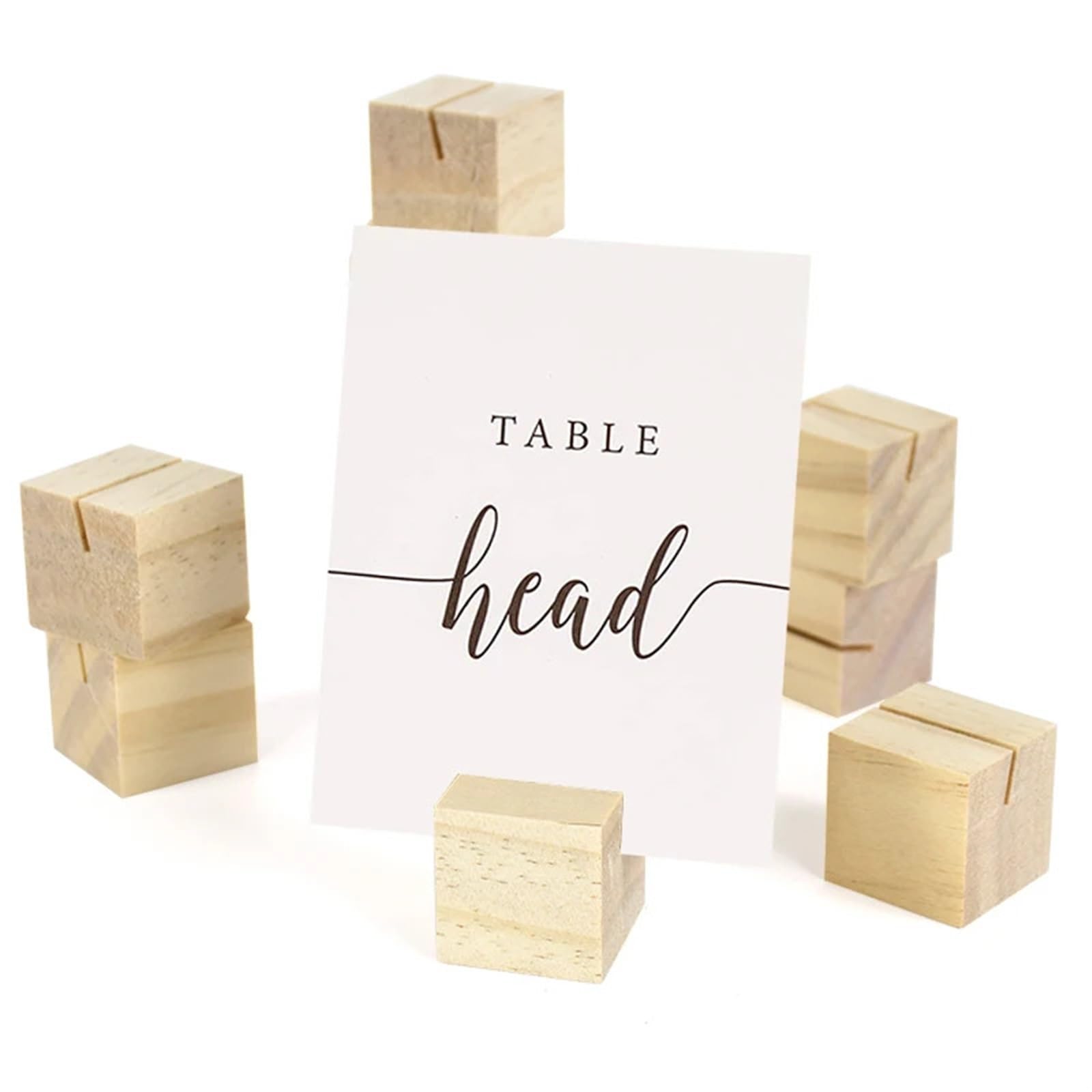 Lot de 30 ou 100 pinces à mémo en bois rustique pour cartes postales et photos - Décoration de table pour mariage, fête d'anniversaire, décoration de table, magasin, bureau, fête de mariage