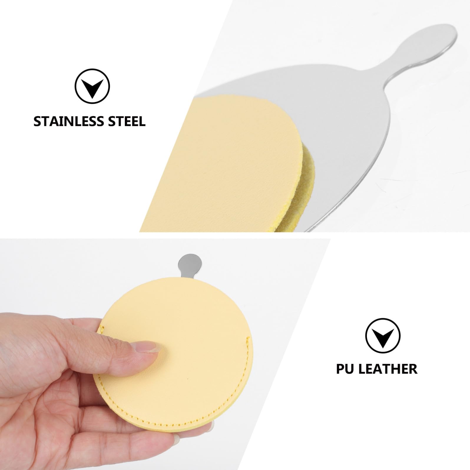 FOMIYES Lot De 5 Miroirs De Maquillage Exquis Simples Ronds Compacts De Voyage pour Les Déplacements 3 Pièces X 5