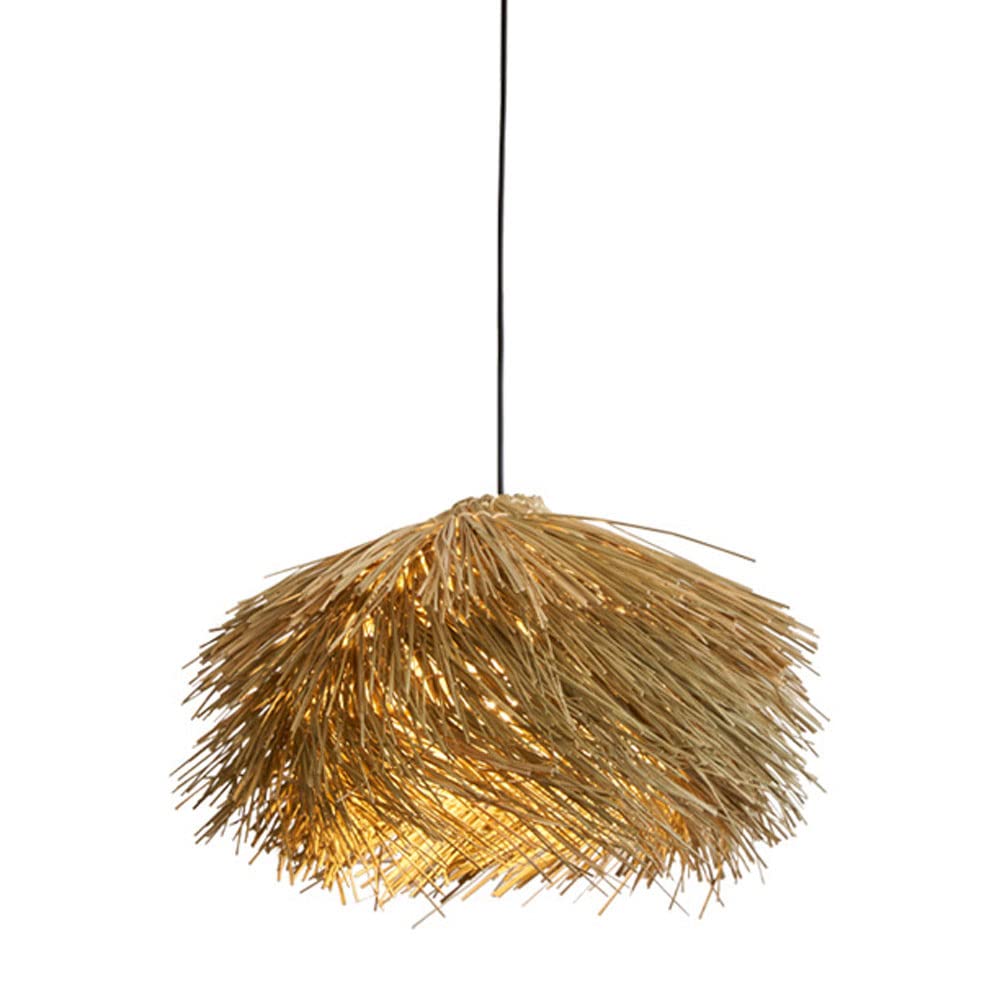Lámpara Colgante de bambú Hecha a Mano, lámpara Colgante de Techo, lámpara Colgante de Mimbre de Mimbre para Comedor, Cocina, candelabro de Nido de pájaro Made in China