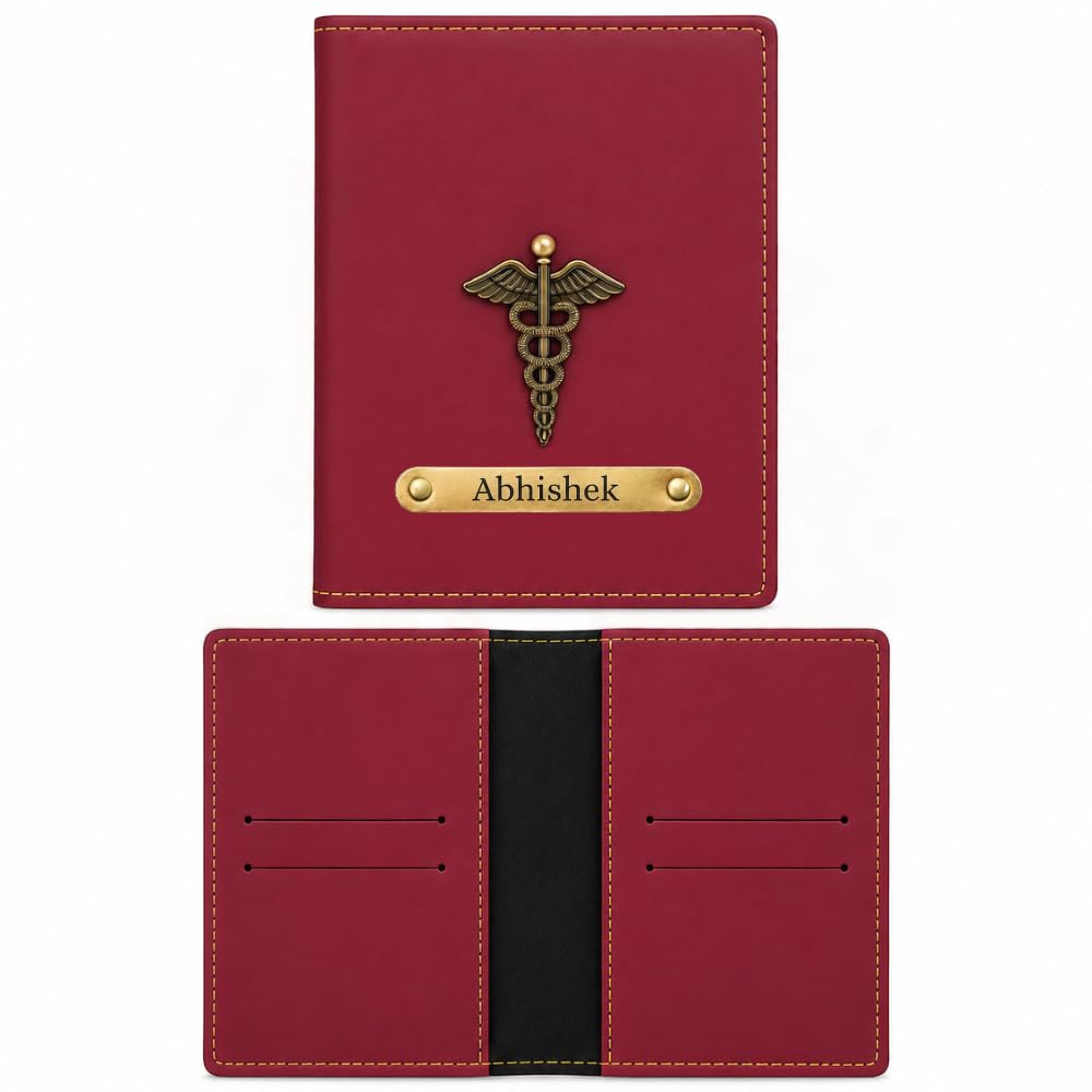 gift for special Customised Name and Charm Leather Passport Cover Holder for Men & Women | Travel Accessories | Personalised Birthday Gifts for Men (Wine)-picture-42