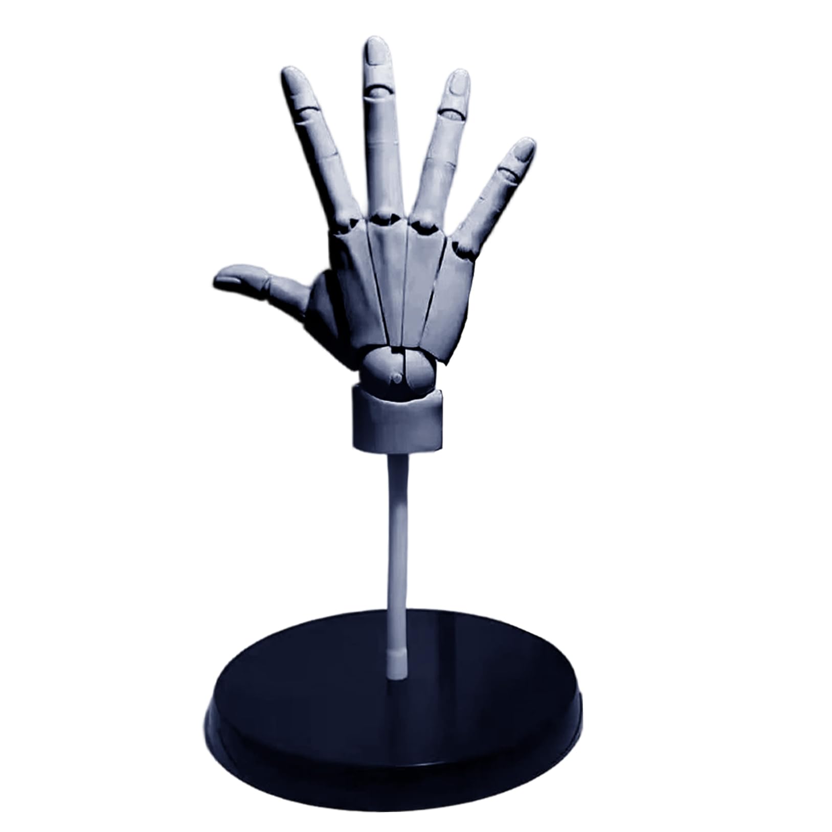Uanqfegy Articulated Hand Model - 2PCS 1:1 Movable Joint Mannequin Hands with Base, 14.2 inch Right + Left for Drawing Painting Sketching