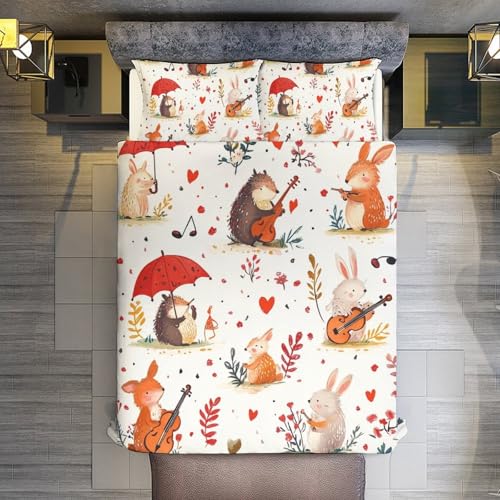 Juego de ropa de cama de microfibra con 2 fundas de almohada de 3 piezas para niños 7