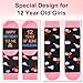 Juesly 12 Year Old Birthday Gifts for Girls - Socks for Girls with Pop Up Birthday Card, Presents for 12 Year Old