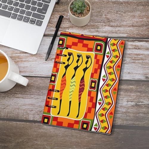 Carnet de notes africain A5 esthétique rigide, idée cadeau originale