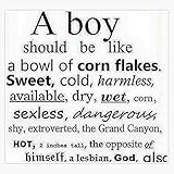 A Boy Should Be Vinyl Waterproof Sticker Decal Car Laptop Wall Window Bumper Sticker 5'