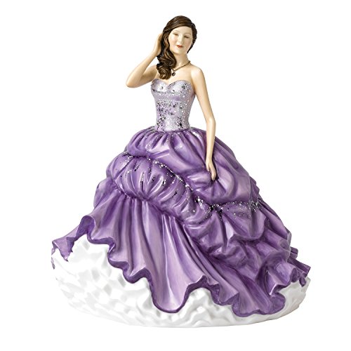 Royal Doulton Crystal Society Ball 22cm, Fine Bone China, Purple, 22.5cm