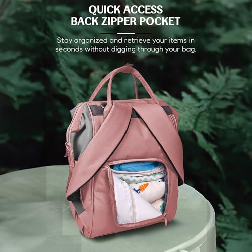 Image of StarAndDaisy Diaper Bag for Mothers for Travel /Maternity Bag with 16 Multi-Purpose Pockets with Quick Access Diaper & Mobile Pocket /Diaper Bag for Baby