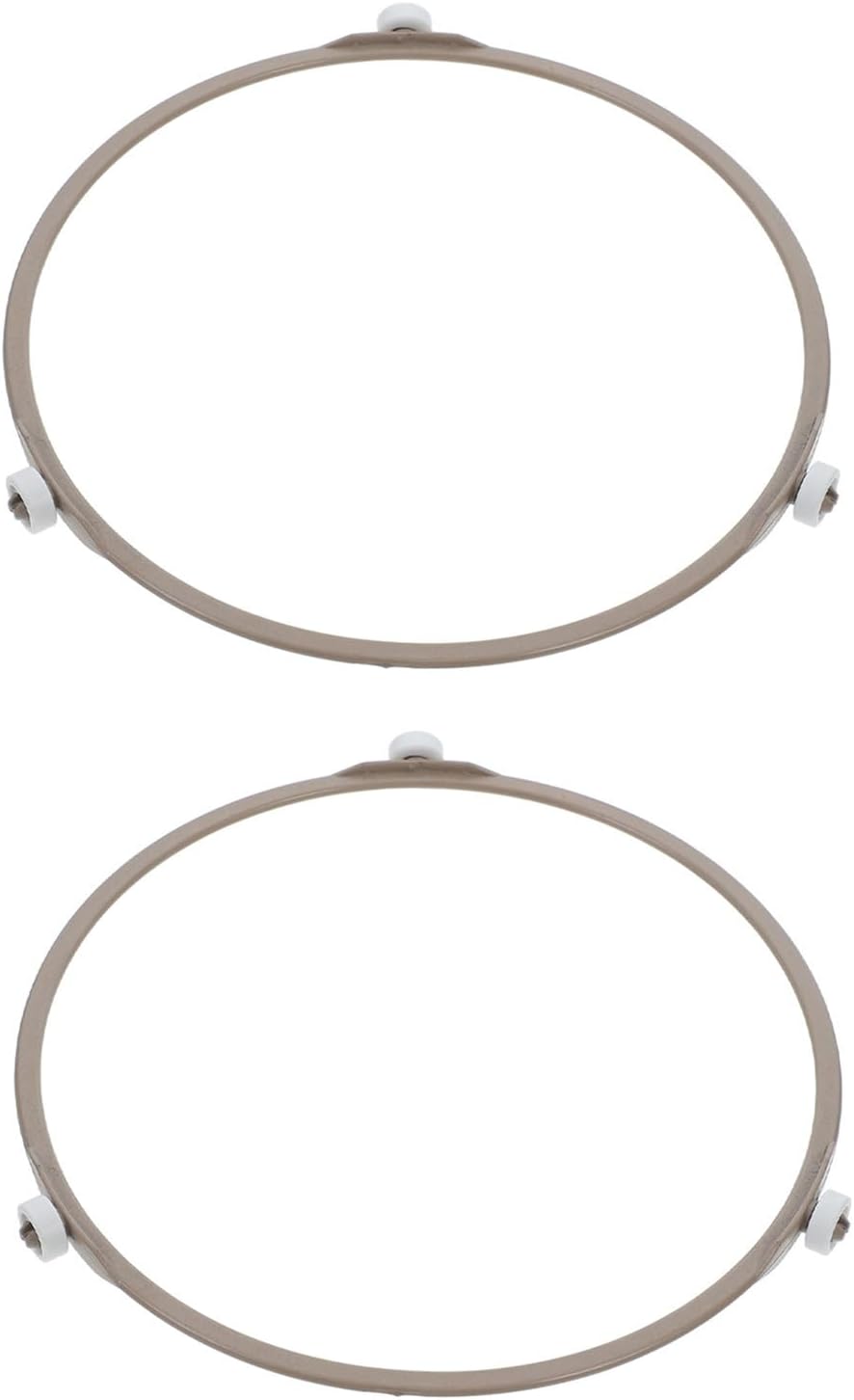 2pcs Microwave Turntable Holder Ring Plastic Golden Replacement