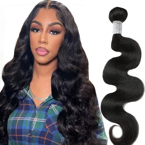 12A Unprocessed Brazilian Human Hair Body Wave human hair bundles 1 Bundles 22 Inch 100g/Pack Natural Black soft Smooth Double Weft Quick Weft Extensions for Women