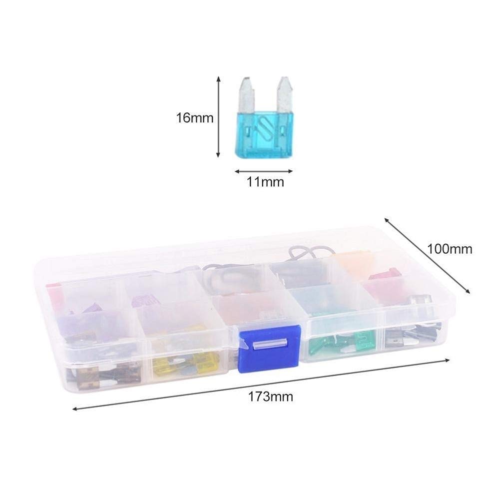 KOLACEN Mini Kit Fusibili Per Auto Per Auto 5 7,5 10 15 20 25 30 35Amp Fuse Puller (confezione Da 81 - Foto 4