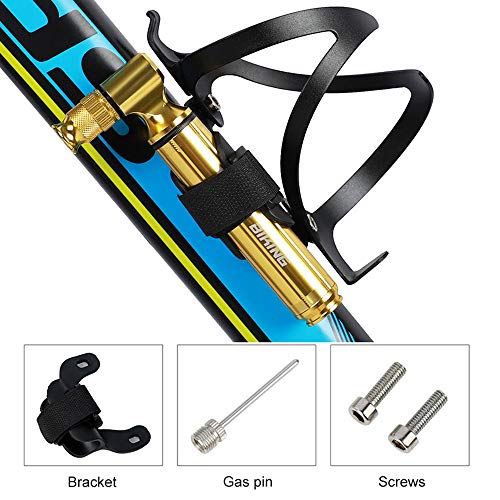 Bomba de bicicleta, Romacci Bomba de ar portátil de bicicleta 160 PSI Bomba de ar de ciclismo Bola d