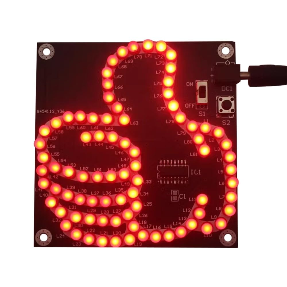 Soldering Project, Icstation LED Light Soldering Practice Kit DIY Thumbs-Up Electronic Kits For Back to School Students STEM Teaching and Learning Education