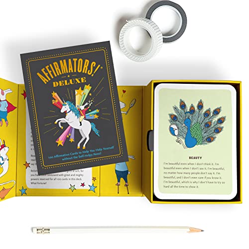 Image of Affirmators! Deluxe Deck: 100 Affirmation Cards Deck - Affirmation Cards to Help You Help Yourself without The Self-Helpy-Ness