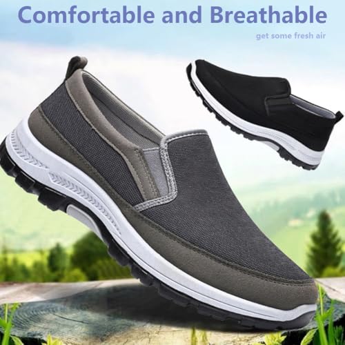 Orthowalkway Mens Shoes, Orthowalkway Mens Shoes Slip on Orthopedic, Outdoor Casual Non Slip Flats Shoe2