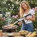 Dceefff Propane Torch Gun, Detachable & Adjustable Flame Thrower Gun, 1800℃ Heavy Duty Blow Torch for BBQ, Searing Steak, Campfire Starter, Ice Melting and Soldering, Sliver (Tank Not Included)