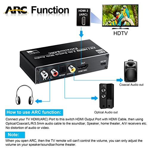 Avedio Links Hdmi Switch Audio Extractor thumb #3