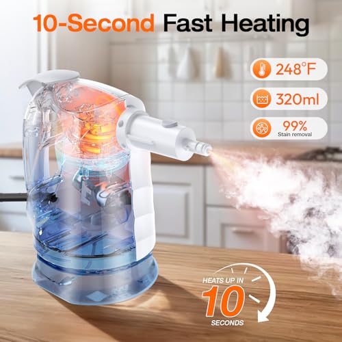 Image of Steam Cleaner for Home, 10-in-1 Steam Mop with Detachable Handheld Steamer