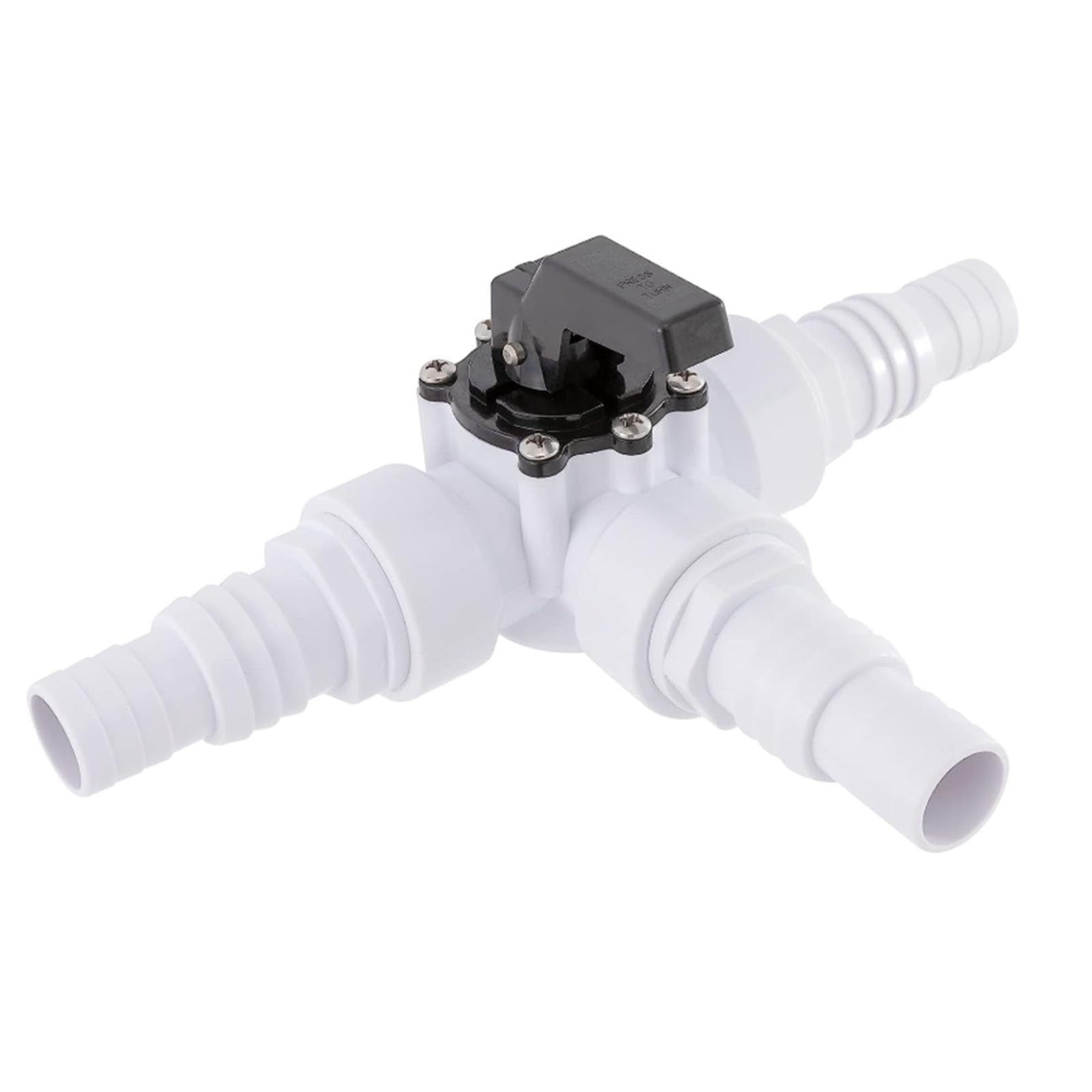 Juego de adaptadores de válvulas de derivación para piscinas ABS con conexión de 3 vías y abrazaderas de manguera para sistemas de filtración Flujos de agua eficientes Sistemas de válvulas para de