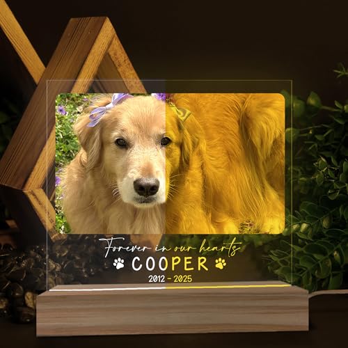Customizable Pet Memorial Plaque with Photo & Name - Heartfelt Remembrance Gifts for Dogs and Cats - Image 2