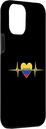 Miniatura 3 de Funda para iPhone 13 Pro Max con diseño de latido de corazón con bandera ecuatoriana