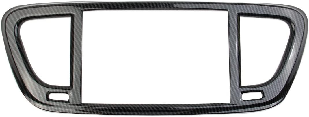 Carbon Fiber Center Console Air Vent Navigation Panel Cover Trim for Chrysler Pacifica 2021-2025