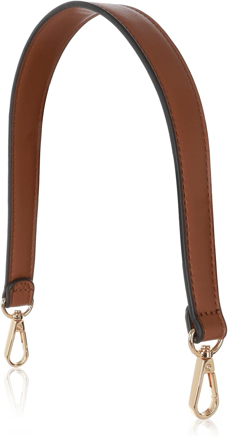 Prasacco Leather Purse Strap Handle 19 Inch Bag Strap Replacement with Swivel Clasps, Please Confirm The Size Information