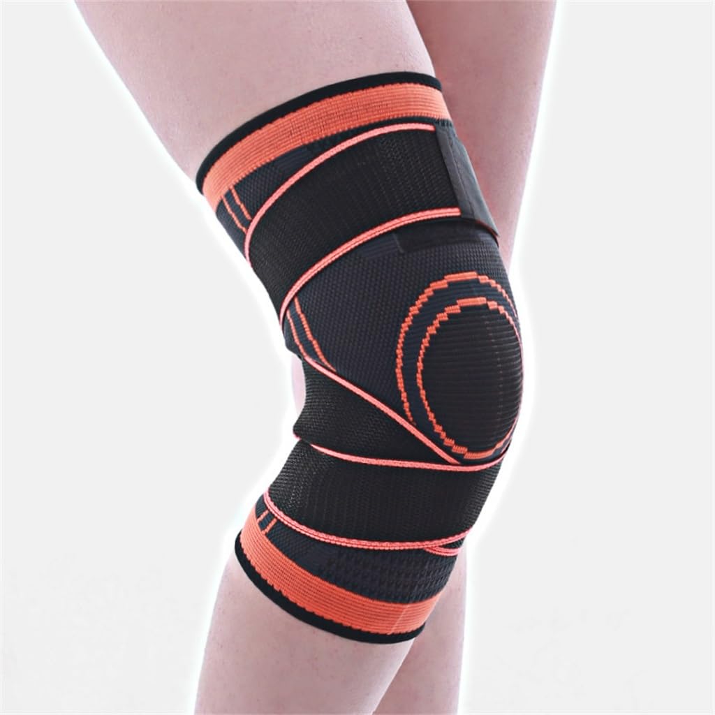 rutschfeste Sport-Knieschoner, gestrickte Kompressionsbandage für Laufen, Basketball, Radfahren und Fitness, atmungsaktive Bandage