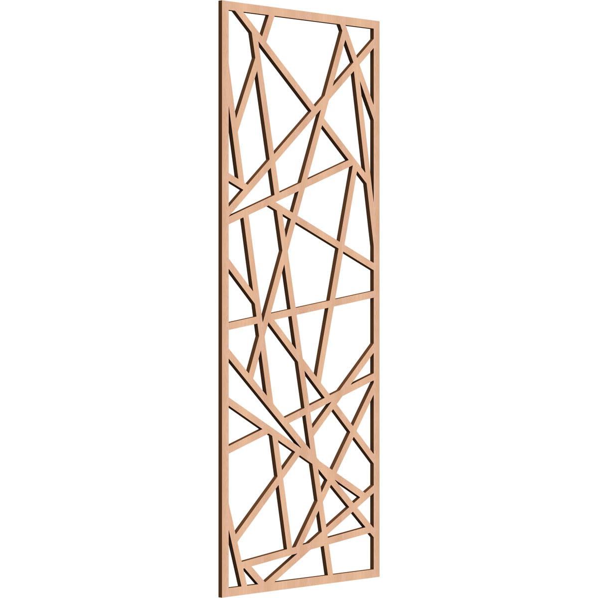 Conway Decorative Pierced Fretwork Wood Wall Panels, 17 3/8"W x 44 3/8"H x 1/4"T, Alder