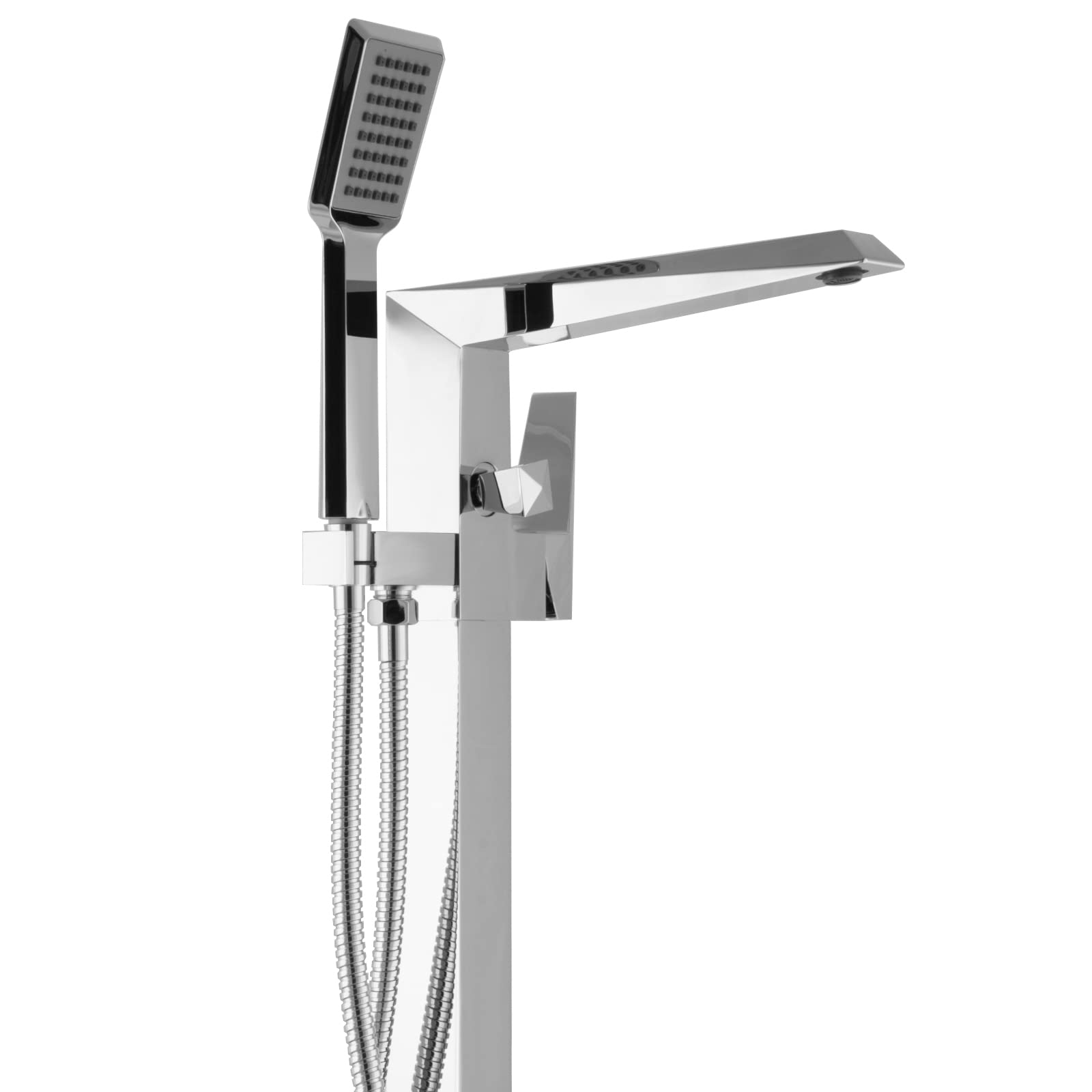 Grifo de pie para bañera (cuadrado)