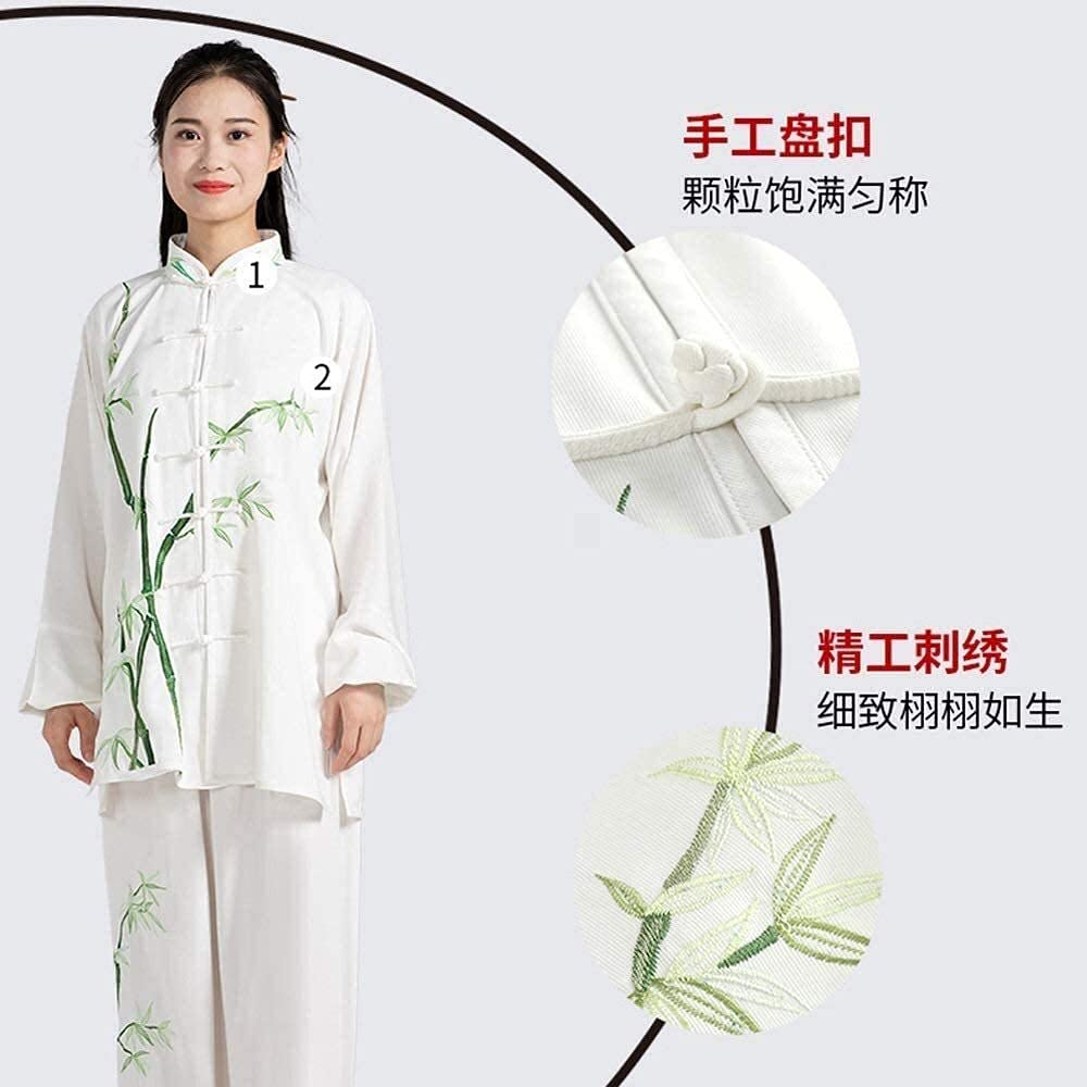 Zestaw mundurów Tai Chi Odzież Kung Fu Tang Suit, ubrania Tai Chi, damskie garnitury Tai Chi, męskie występy sztuk walki, wiosenne i letnie ubrania treningowe (kolor: D, rozmiar: średni) (C mały)