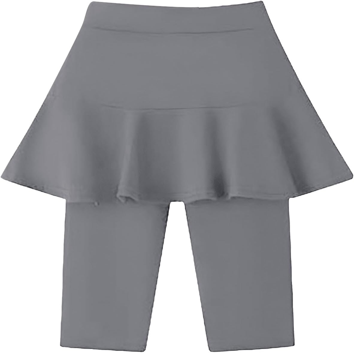 Fille Leggings Avec Jupe,Leggings Pour Filles,Leggings En Coton Extensible Avec Jupe à Volants,Jupe Pantalon Décontractée Pour Les Enfants âgés De 1 à 12 Ans Taille Haute Stretch Pantalon De Sport