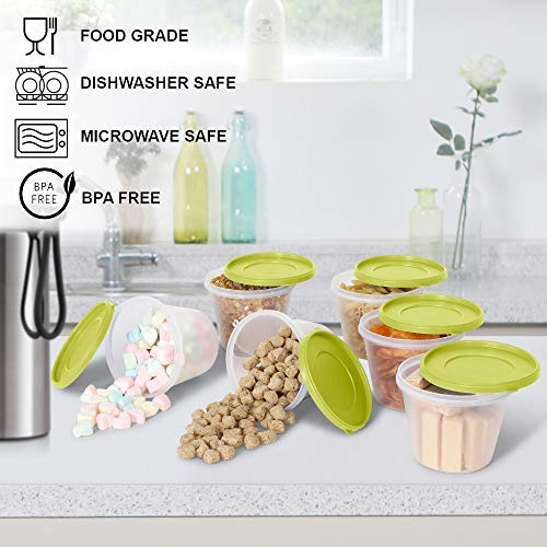 Image of Cutting EDGE Nesterware 1000ml Stackable Food Container (Set of 6, Green) | BPA-free plastic, stackable design, leak-proof, kitchen storage, pantry, fridge, meal prep, reusable, travel use