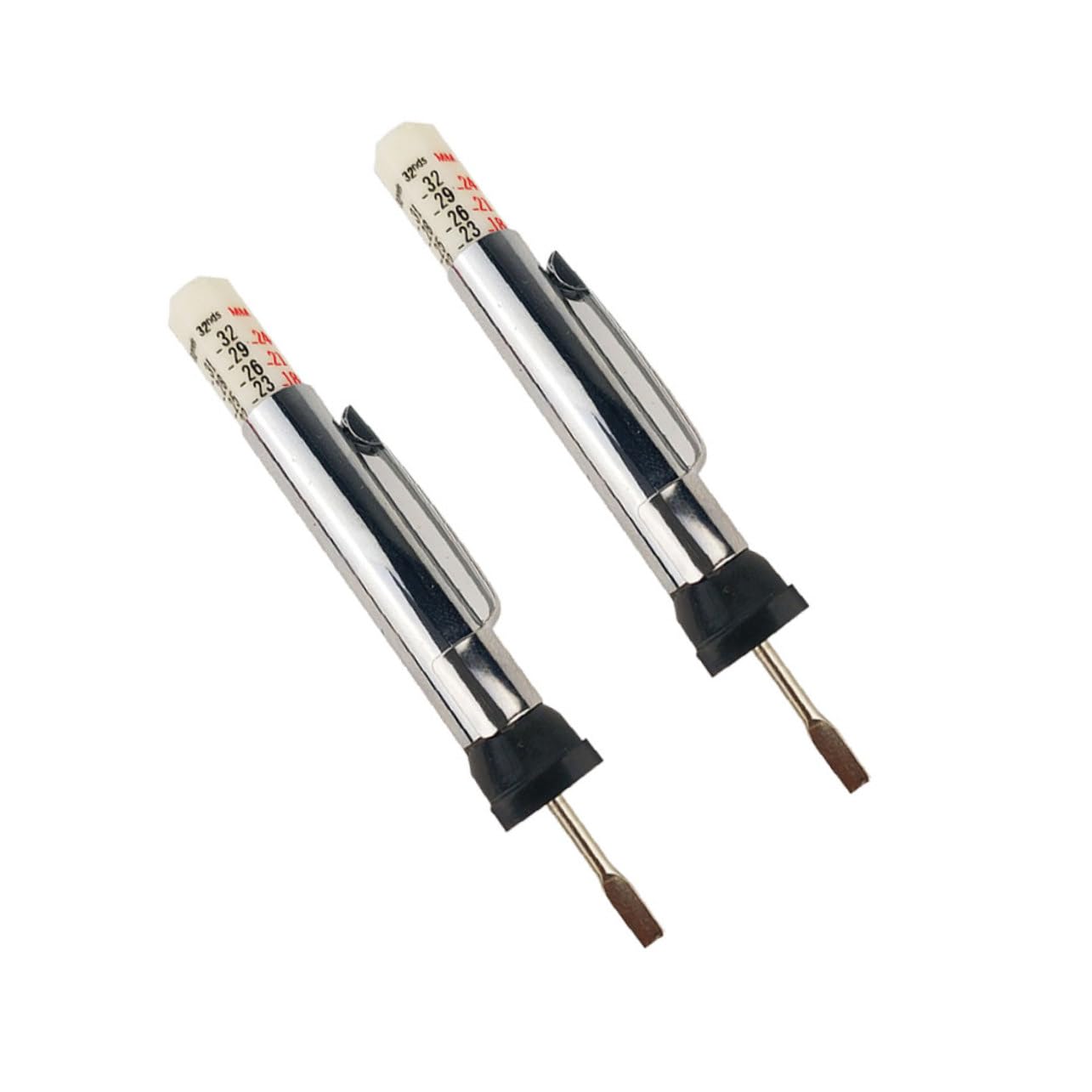 GRIRIW 2pcs Depth Gauge Tire Tread Meter Tire Tread Vernier Caliper Tyre Tread Gauge Tire Depth Meter