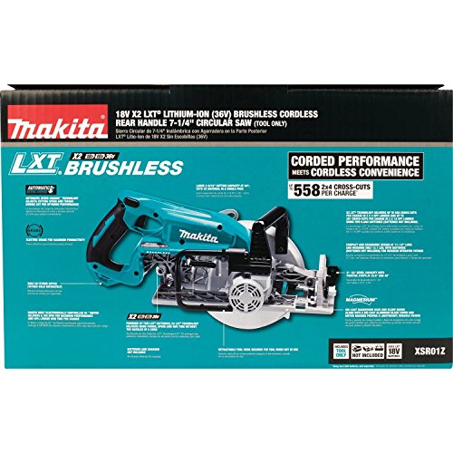 Makita Xsr01Z 36V (18V X2) Lxt® Brushless Rear Handle 7-1/4" Circular Saw, Tool Only #TOP7