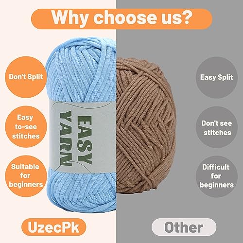 UzecPk Cotton Nylon Blend Crochet Yarn Set #TOP22